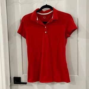 Oxylane red polo shirt. Like New